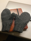 Ribbed Winter Mittens